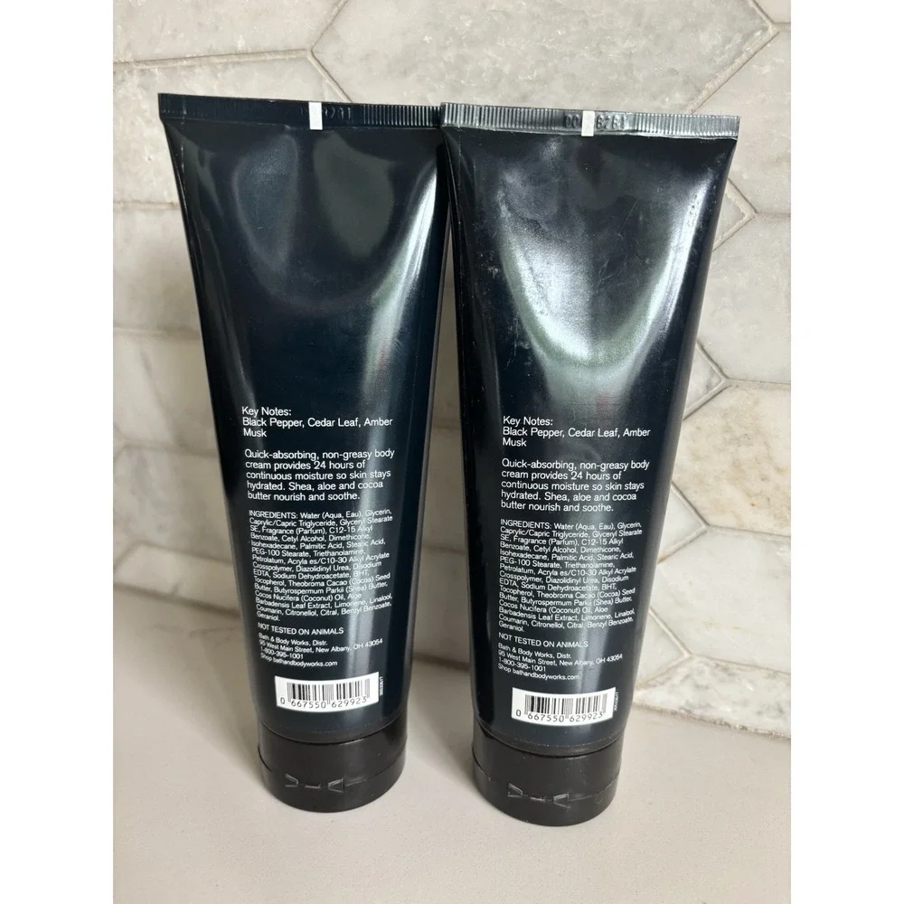 Bath & Body Works Midnight Men's Collection Ultra Shea Body Cream Lotion 8 oz